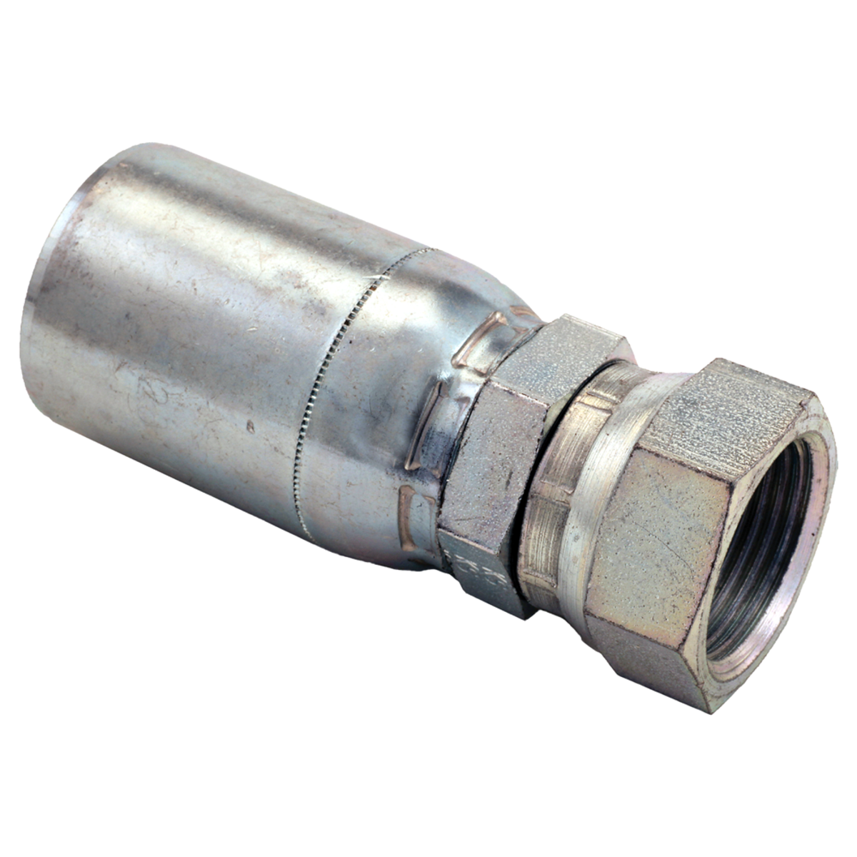 3/4" x 3/4" British Standard (BSPP) Female Swivel 60º Cone Vari-Crimp