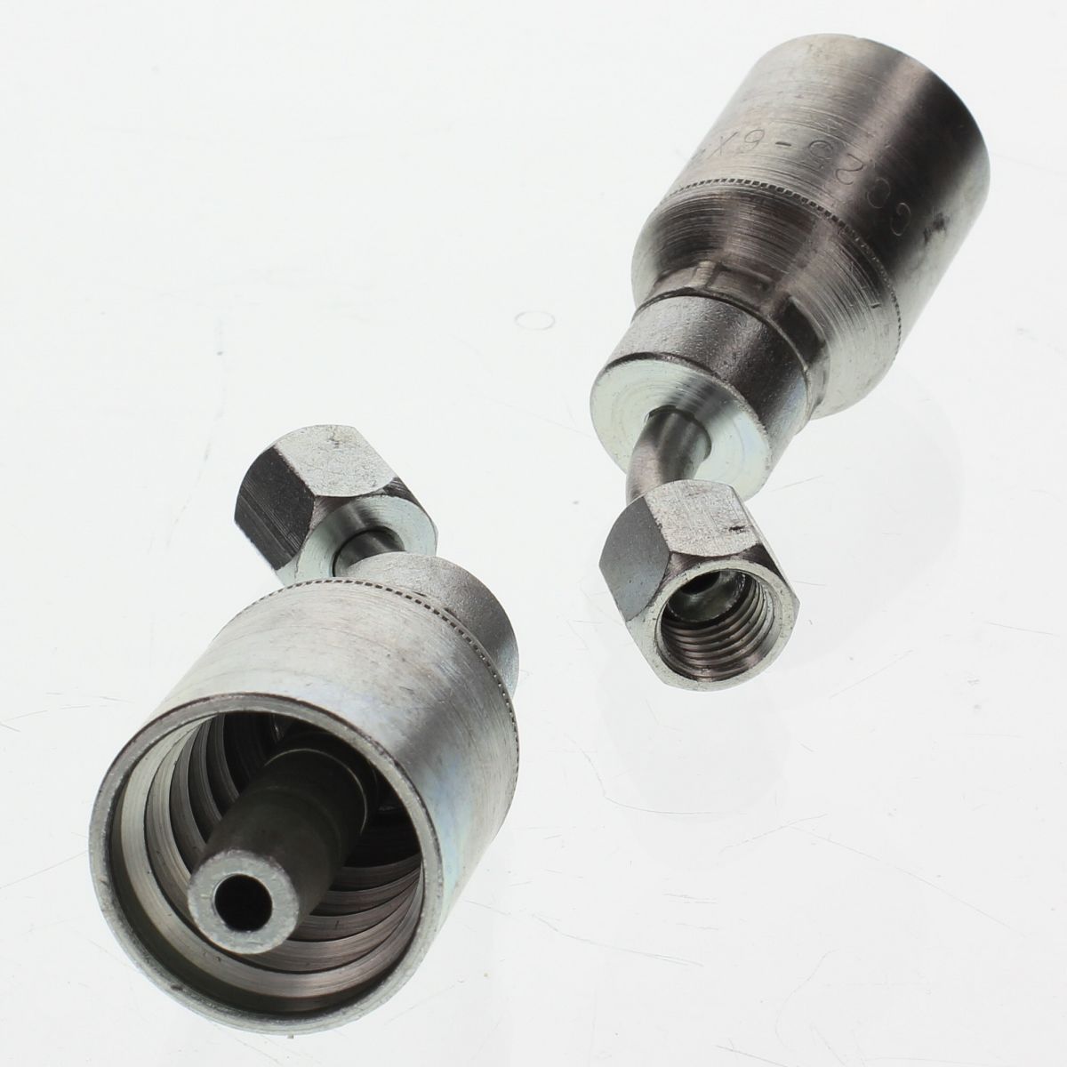 3/8" x 1/4" 45º Bend JIC/SAE Dual Seat Swivel Female GC Series