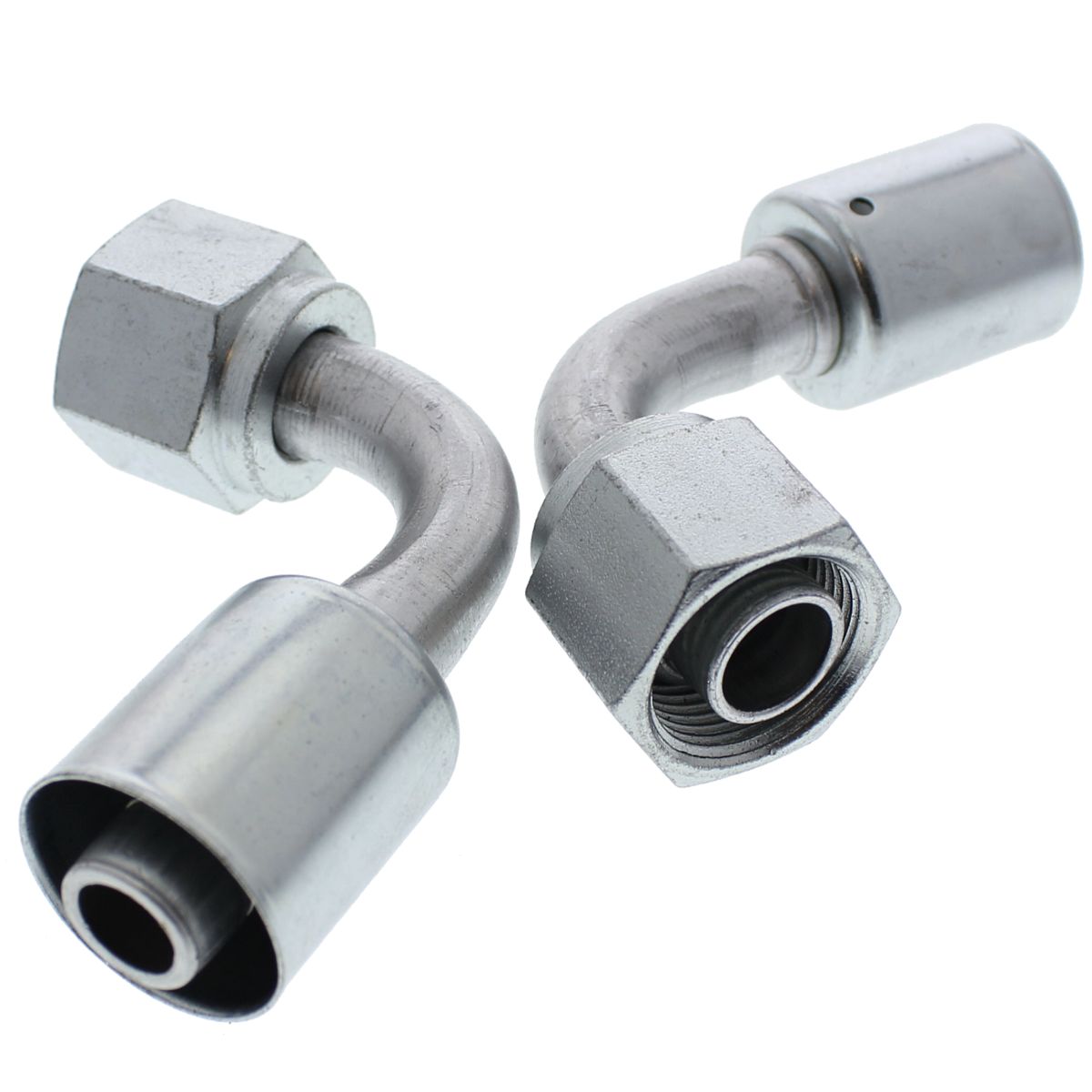 5/16" 90º Female O-Ring Swivel Bent Tube