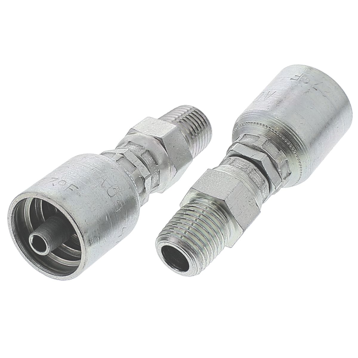 1/4" x 1/4" NPTF Male Swivel Hydraulic Coupling — A Series