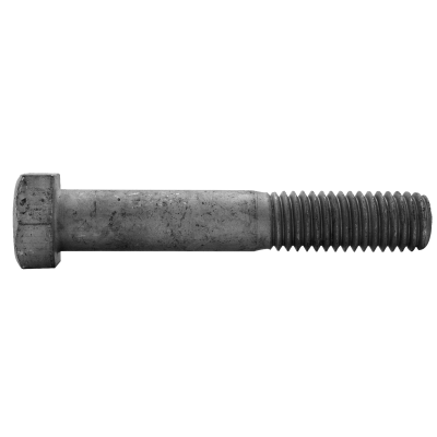 1"-8 x 10" Hex Bolts — ASTM A307 Grade A, Coarse Thread, Galvanized, 1/PKG