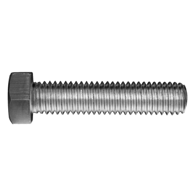 1/2"-13 x 2" Hex Tap Bolts — ASTM A307 Grade A, Zinc, 25/PKG