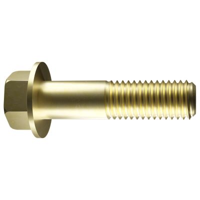 1/2"-13 x 3" Flange Cap Screws - SAE J429 / IFI-111 Grade 8, Zinc Yellow, 25/PKG