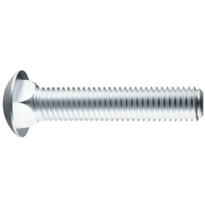 3/8"-16 x 5" Carriage Bolt - SAE J429 Grade 5 Coarse Full Thread Zinc 50/PKG
