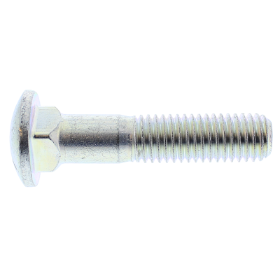5/8"-11 x 3" Carriage Bolts — SAE J429 Grade 5, Coarse Thread, Zinc, 10/PKG