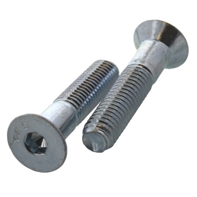 1/2"-13 x 2-1/2" Flat Head Socket C/S — Alloy Steel Heat Treated, Coarse Thread, Zinc, 25/PKG