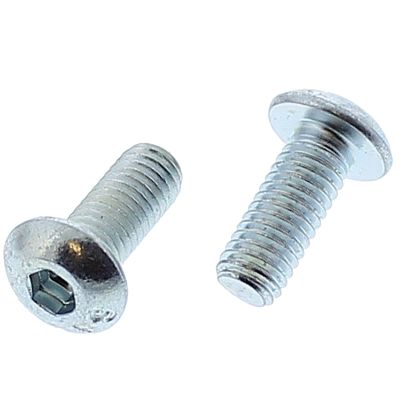 #10-32 x 3/4" Button Head Socket Cap Screws — Alloy Steel Heat Treated, Fine Thread, Zinc, 100/PKG