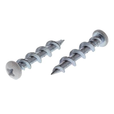 DeWalt 02330-PWR 1/4" x 1-1/4" Pan Head Wall-Dog Anchor White 100/PKG