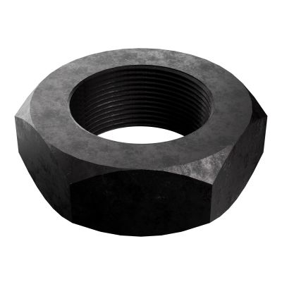 3/4"-16 Hex Jam Nuts — SAE J995 Grade 8 / ASME B18.2.2, Plain - Fine, 25/PKG