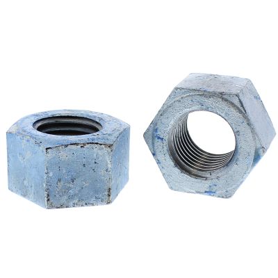 1-1/4"-7 Heavy Hex Nuts — ASTM A563 DH, Coarse, Galvanized, 1/PKG