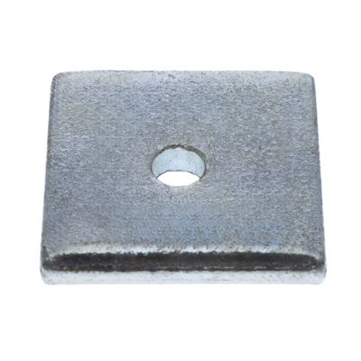 1/4" & 5/16" Square Washers for Strut — Steel, Zinc, 100/PKG