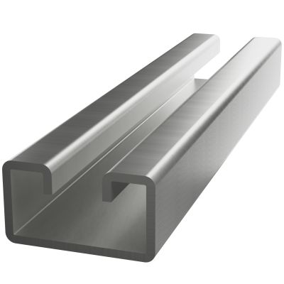 13/16" x 1-5/8" x 10' Solid Strut - T304 Stainless Steel