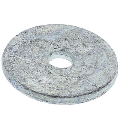 1" x 4" x 3/8" Round Plate Washers — Galvanized, 1/PKG