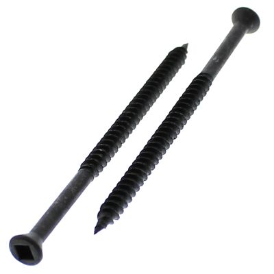 #6 x 1-5/8" Trim Head Square Drive Drywall Screws — Black Phosphate, 100/PKG