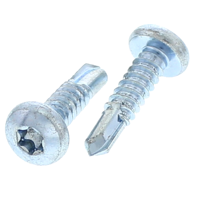 #10-16 x 1" Pan Head Star Drive Self-Drilling Screws Zinc Type 3 Point 100/PKG