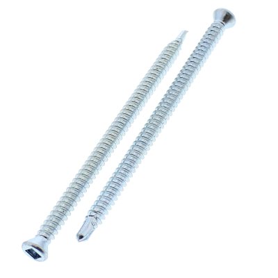 #6-20 x 1-5/8" Trim Head Square Drive Self-Drilling Screws Zinc Type 2 Point 100/PKG