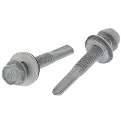 #12-24 x 1-1/2" Hex Sealing Head Self-Drilling Screws - Climaseal Type 5 Point 100/PKG