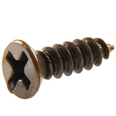 Tacoma Screw Products  #12 x 1-1/2 Flat Head Square Drive Wood Screws —  Silicon Bronze, 100/PKG