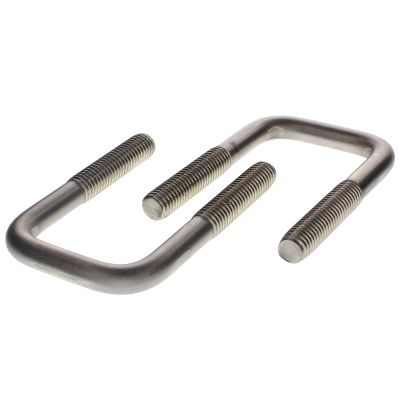 1/2" x 3" x 7-1/4" Square Bend U-Bolts — 18-8 Stainless Steel