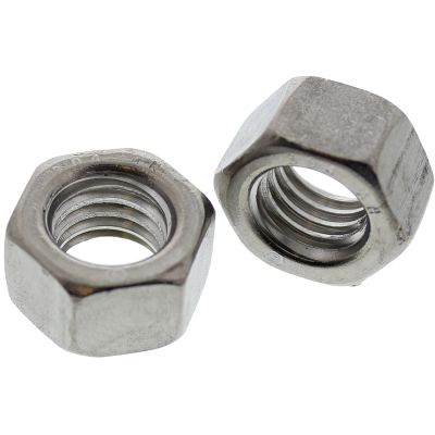 1/4"-20 100% Melt/Mfg Domestic Finished Hex Full Nuts — 304 Stainless Steel, Coarse, 100/PKG