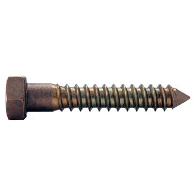 5/16" x 1-1/2" Lag Screws — Silicon Bronze, 1/PKG