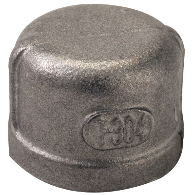 304 Stainless Steel Pipe Fitting 3/4" Pipe Cap