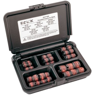 E-Z Lok Threaded Insert Assortment — Fine Thread, #10 to 1/2"