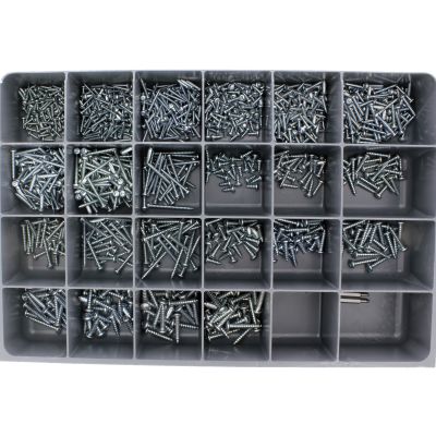 Pan Head Square Drive Tapping Screws — Steel Drawer Assortment