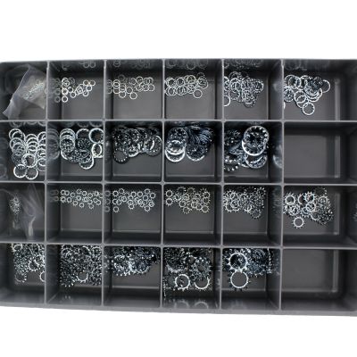 Internal & External Lock Washers — Steel Drawer Assortment