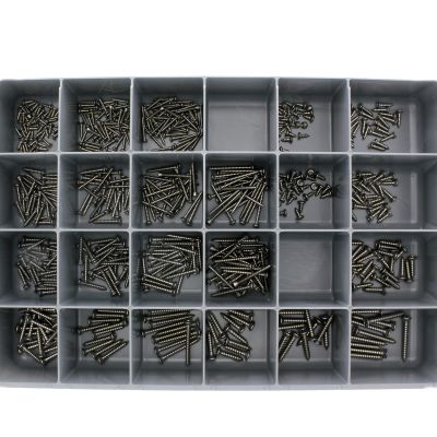Oval Head Phillips Tapping Screws — 18-8 Stainless Steel Drawer Assortment