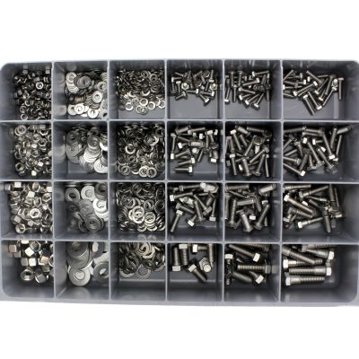 Hex Cap Screws — 18-8 Stainless Steel Drawer Assortment