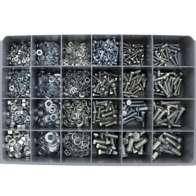 Hex Cap Screws Grade 5 NF Field Kit — Steel, Zinc Drawer Assortment