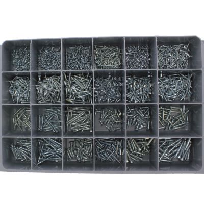 Flat Head Phillips Tapping Screws — Steel Drawer Assortment