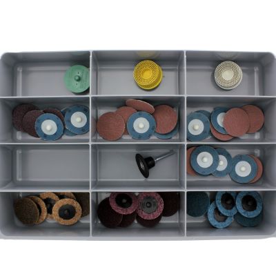 Sanding Discs and Pads — Roloc Style Drawer Assortment