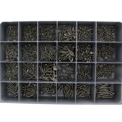 Flat Head Phillips Tapping Screws — 18-8 Stainless Steel Drawer Assortment