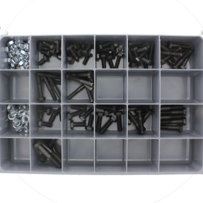 Metric Hex Cap Screws — Class 10.9 Extra Fine — Steel, Zinc Drawer Assortment
