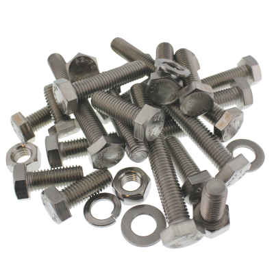 Metric Hex Cap Screws — Type A2 Stainless Steel Bolt Bin Assortment