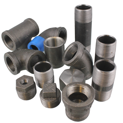 Pipe Fittings — Steel, Plain Bolt Bin Assortment