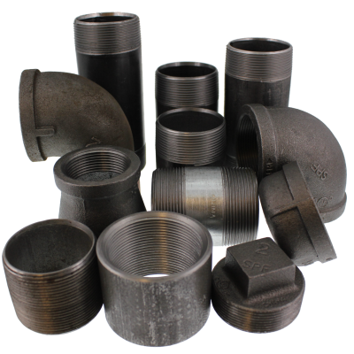 Pipe Fittings — Large Sizes — Steel, Plain Bolt Bin Assortment