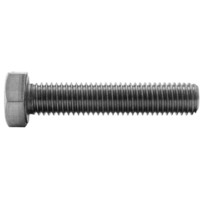 M8-1.25 x 16 mm Metric Hex Cap Screws - DIN 933, A2 Stainless Steel 50/PKG