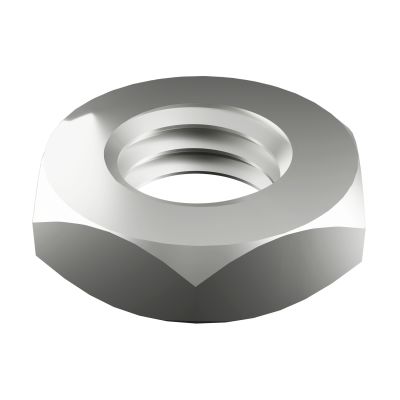 M10-1.50 Metric Hex Jam Nut Type A2 Stainless Steel, Coarse DIN 439B 100/PKG