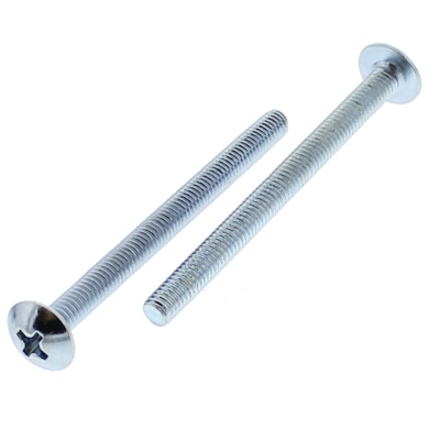 M4 -0.7 x 20 mm Metric Truss Head Phillips Machine Screws - Zinc - Coarse