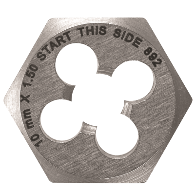 10 mm-1.50 Carbon Steel Metric Hex Die