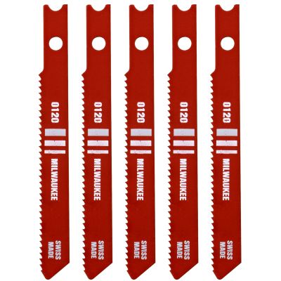 Milwaukee 48-42-0120  2-3/4" 18 TPI  Metal Cutting Jig Saw Blades, 5/PKG