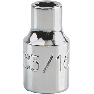 Proto 3/16" 6 Pt. Standard Length Socket — 1/4" Drive