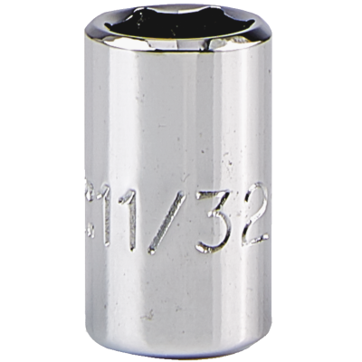 Proto 11/32" 6 Pt. Standard Length Socket — 1/4" Drive