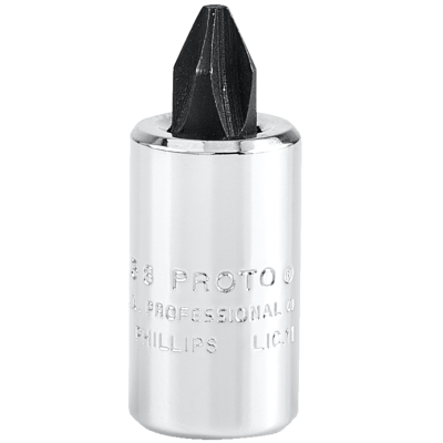 Proto No. 2 Phillips Screwdriver Bit — 1/4" Drive