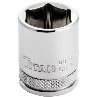 Titan 68217  17 mm 6 Pt. Standard Length Socket - 3/8" Drive