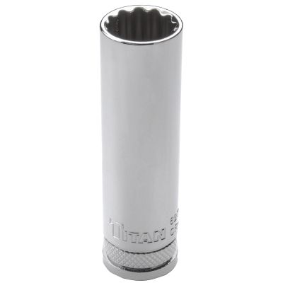 Titan 62716  16 mm 12 Pt. Deep Length Socket - 3/8" Drive