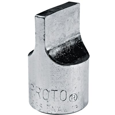 Proto 11/16" x .120" Slotted Screwdriver Bit — 3/8" Drive